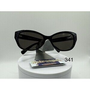 Vintage Y2K Sunglasses NOS 2000s Grey Lens Coach HC6076 Black Zyl Frame